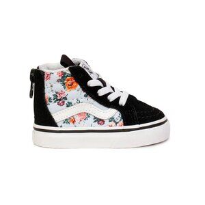 Vans Sk8-Hi Zip VN0A4BUXV3F (Garden Floral) True White Kid's Size 1 Sneaker